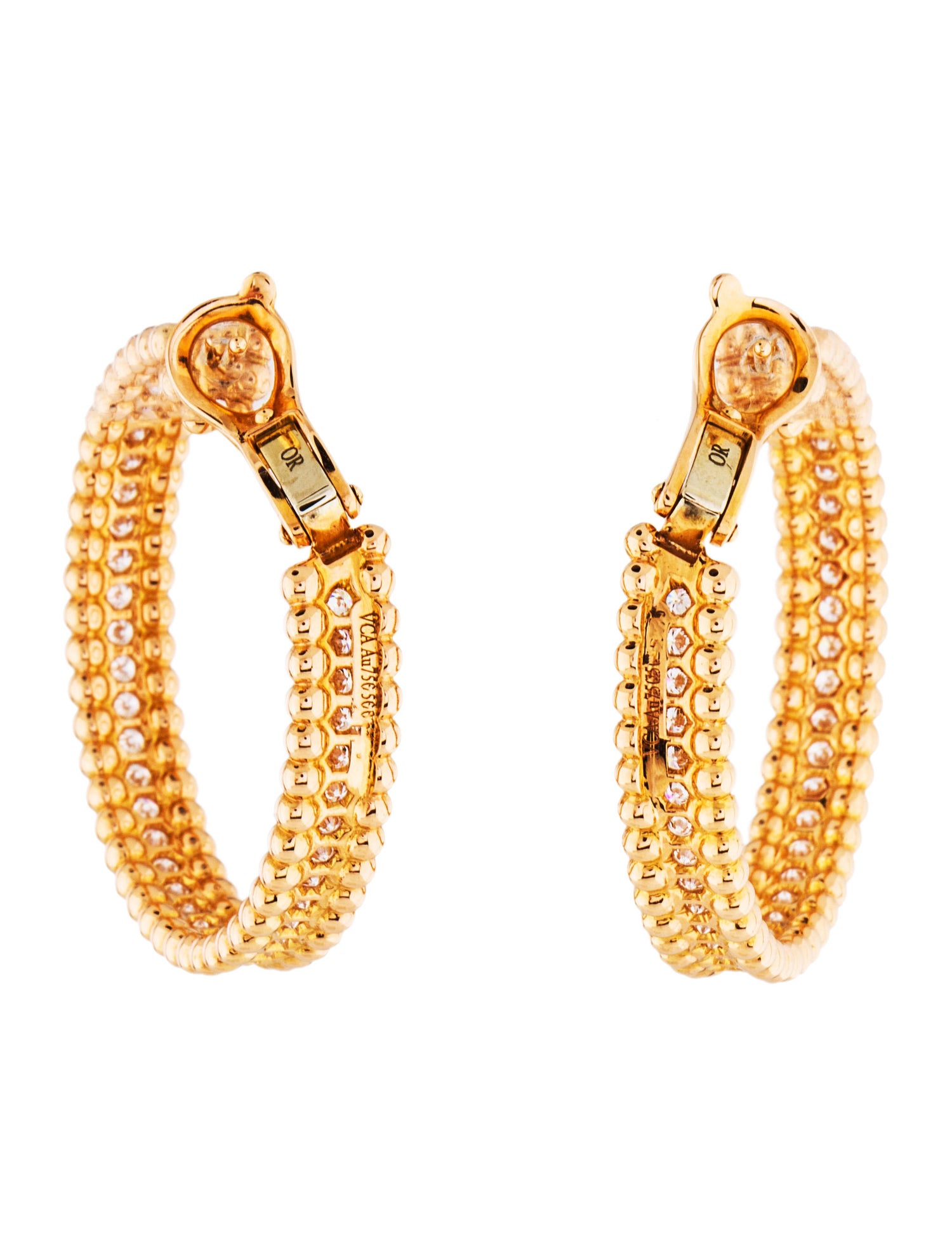 Van cleef earrings diamond Clearance
