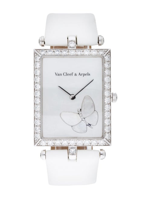 Van Cleef & Arpels Classique Papillon Watch white