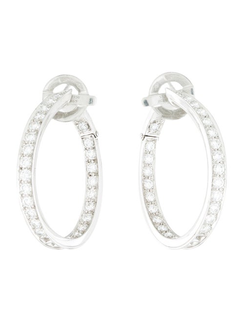 Van Cleef & Arpels Diamond Inside-Out Hoop Earring