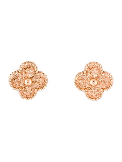 Van Cleef & Arpels Vintage Alhambra Earclips rose