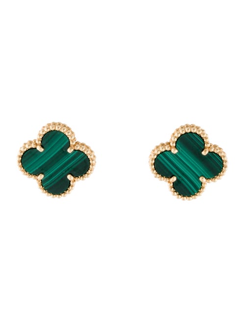 Van Cleef & Arpels Vintage Alhambra Earrings yello