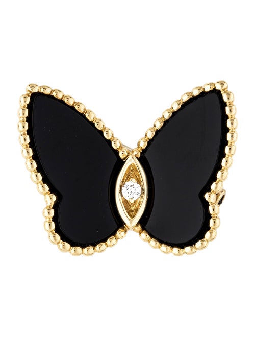 Van Cleef & Arpels Lucky Alhambra Butterfly Pin ye