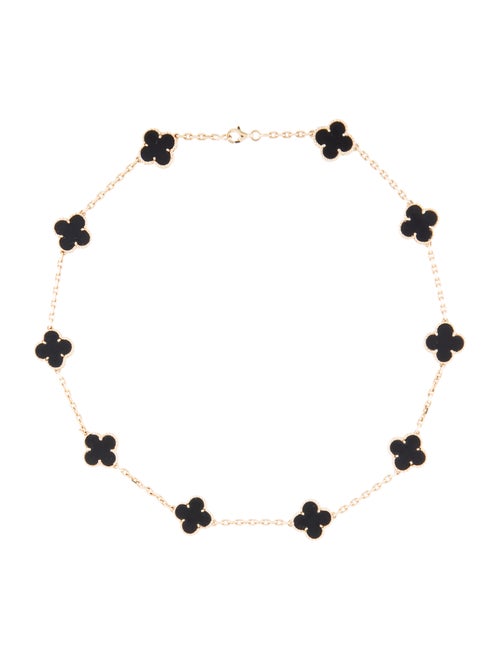 Van Cleef & Arpels Vintage Alhambra 10 Motif Neckl