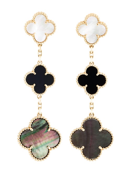 Van Cleef & Arpels Magic Alhambra Earrings Yellow
