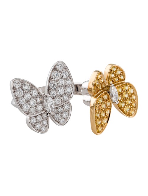 Van Cleef & Arpels Two Butterfly Between the Finger Ring