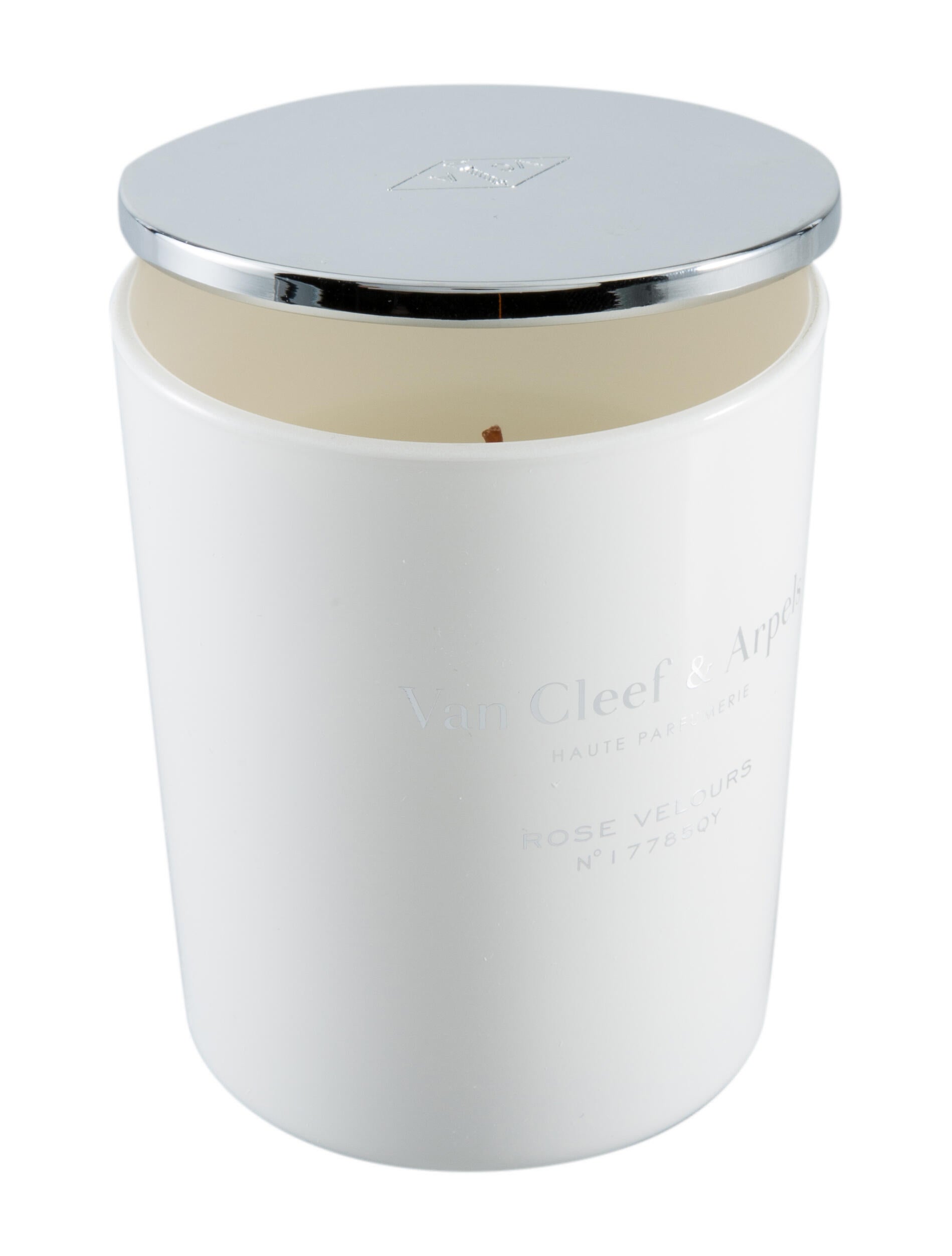 Van Cleef & Arpels Rose Velours Scented Candle - White Decorative