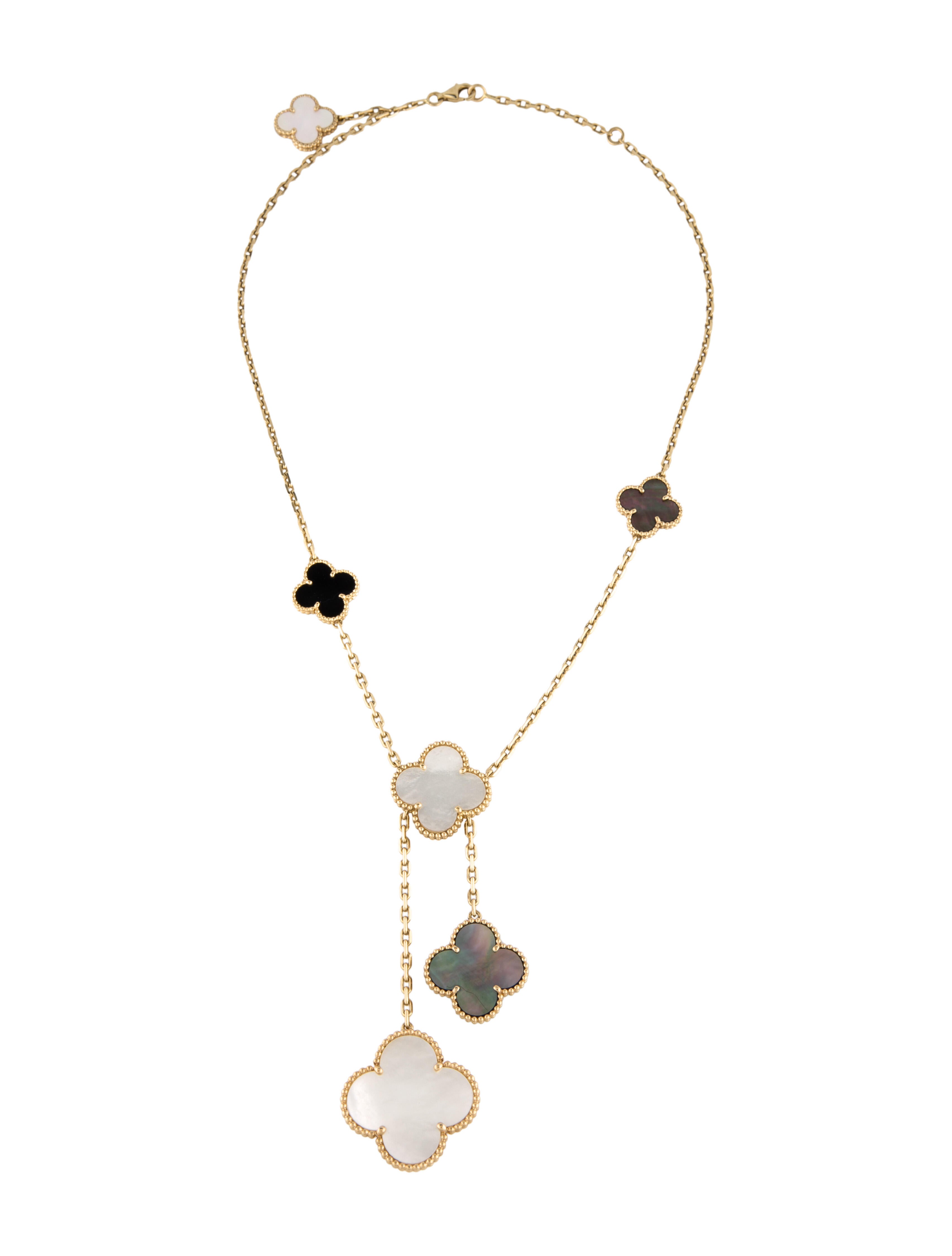 Van Cleef & Arpels Mother of Pearl Magic Alhambra Necklace, 6