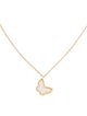 Van Cleef & Arpels Mother of Pearl Sweet Alhambra Butterfly Pendant Necklace