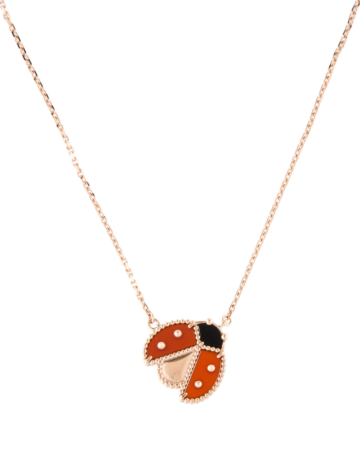 【Van Cleef&Arpels】Lucky Springネックレスopen wings ladybug Van Cleef & Arpels Lucky Spring Pendant, Open Wings Ladybug