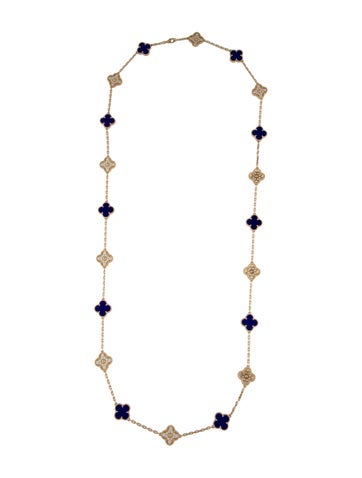 Van Cleef & Arpels Station Limited Edition Vintage Alhambra Long Necklace