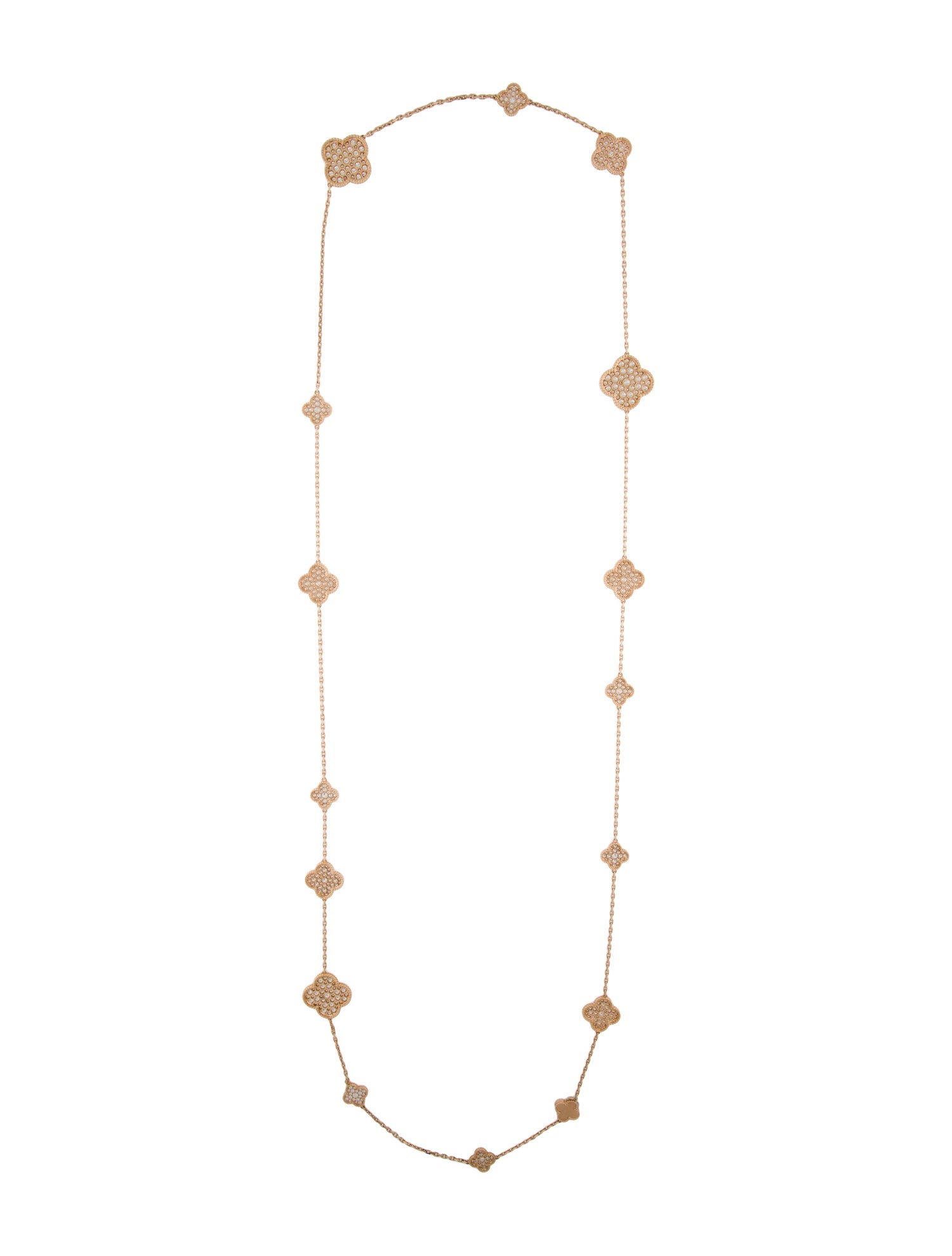Van Cleef & Arpels Magic Alhambra Long Necklace, 16 Motifs