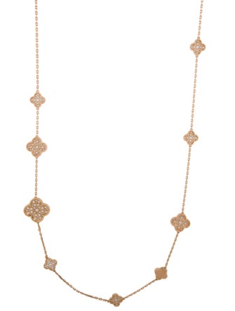 Van Cleef & Arpels Magic Alhambra Long Necklace, 16 Motifs