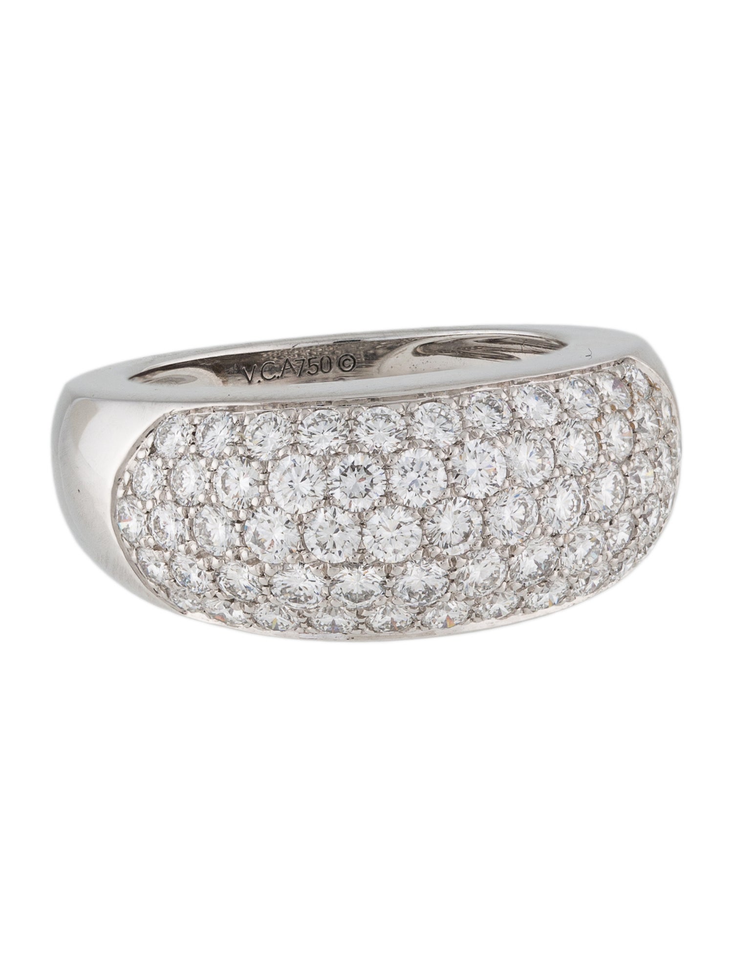 Van Cleef & Arpels Vintage Diamond Pavé Band