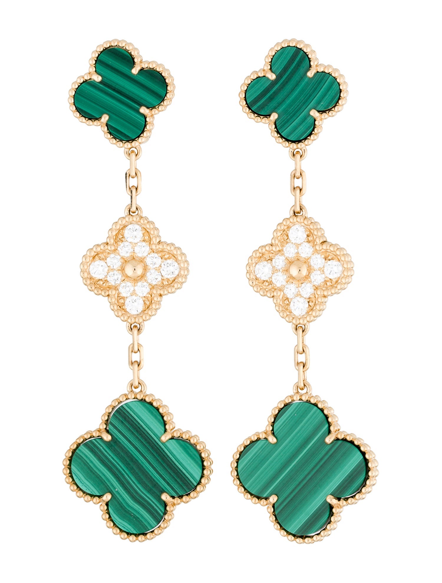 Van Cleef & Arpels Magic Alhambra Earrings, 3 Motifs