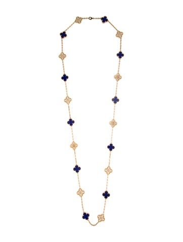 Van Cleef & Arpels Station Limited Edition Vintage Alhambra Long Necklace, 20 Motifs