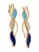 Van Cleef & Arpels Mother of Pearl Lucky Summer Wave Drop Earrings