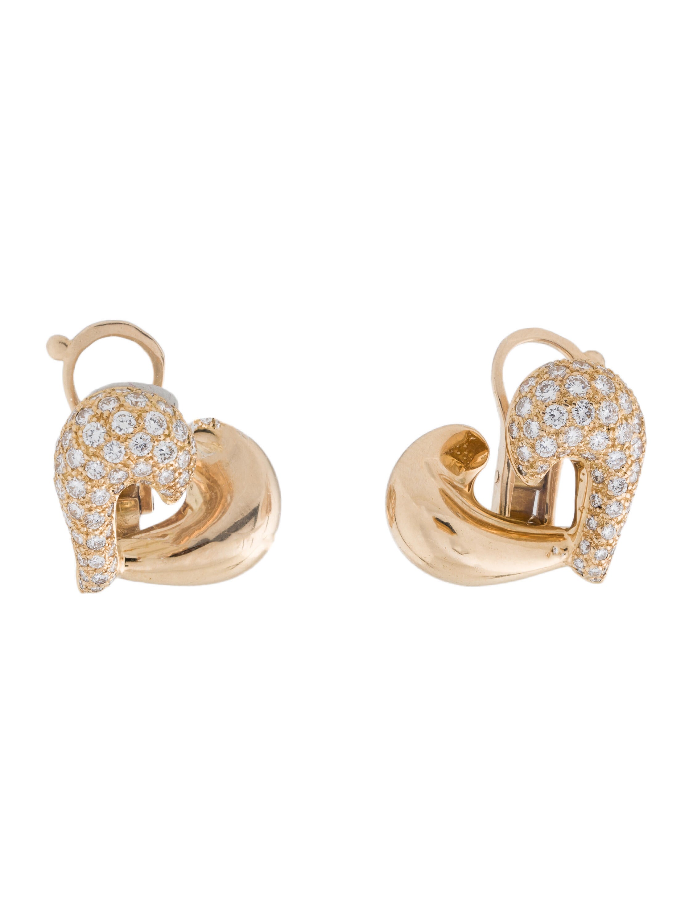 Van Cleef & Arpels Vintage Heart Earrings