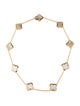 Van Cleef & Arpels Mother of Pearl Pure Alhambra 9 Motif Necklace