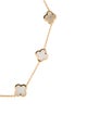 Van Cleef & Arpels Mother of Pearl Pure Alhambra 9 Motif Necklace