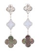 Van Cleef & Arpels Mother of Pearl Magic Alhambra 3 Motif Earrings