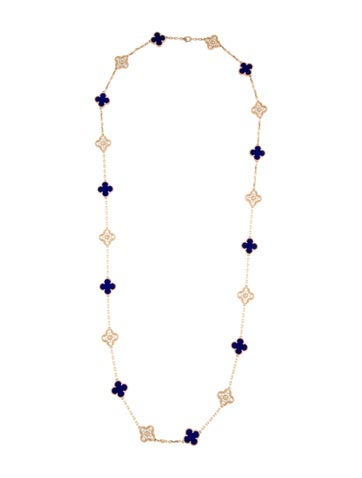 Van Cleef & Arpels Station 2024 Limited Edition Vintage Alhambra Long Necklace, 20 Motifs