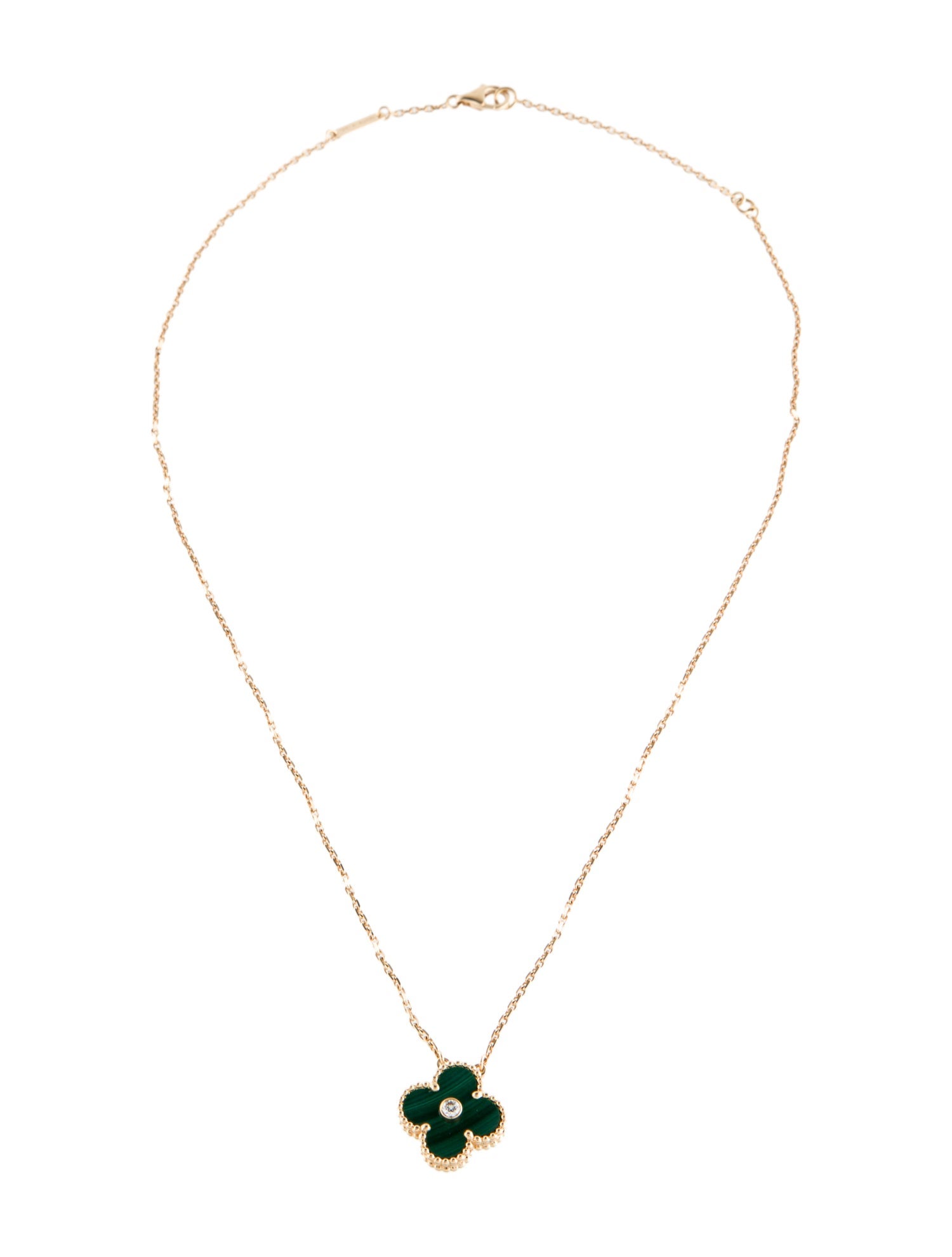 Van Cleef & Arpels 2013 Limited Edition Vintage Alhambra Pendant Necklace