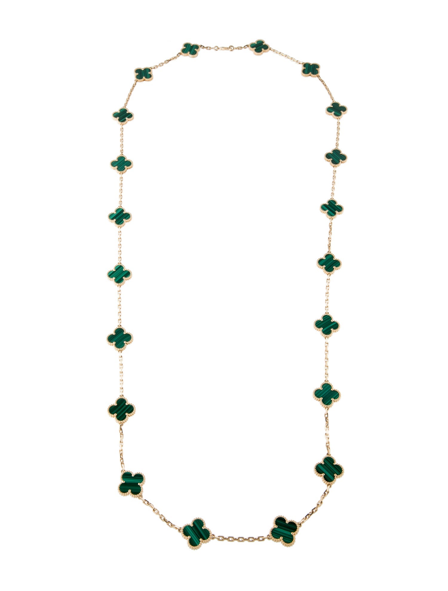 Van Cleef & Arpels Vintage Alhambra Long Necklace, 20 Motifs