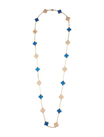 Van Cleef & Arpels Station 2024 Limited Edition Vintage Alhambra Long Necklace, 20 Motifs