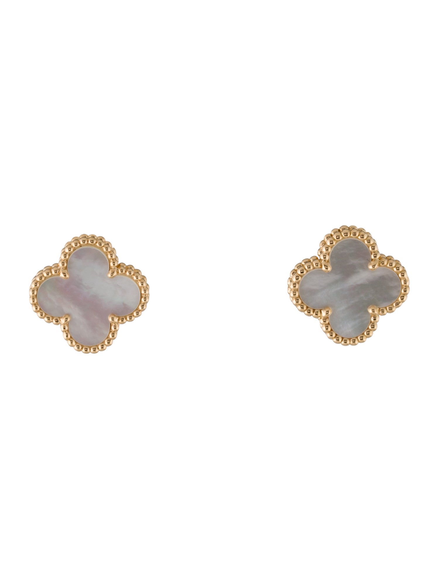 Van Cleef & Arpels Mother of Pearl Vintage Alhambra Earrings
