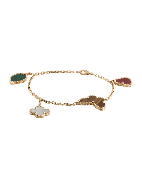 Van Cleef & Arpels Mother of Pearl Lucky Alhambra Bracelet, 4 Motifs