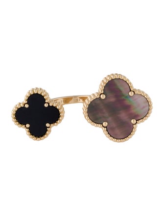 Van Cleef & Arpels Mother of Pearl Magic Alhambra Between the Finger Ring