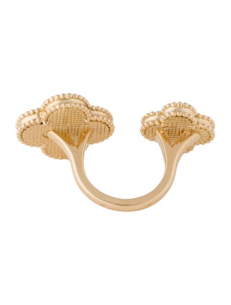 Van Cleef & Arpels Mother of Pearl Magic Alhambra Between the Finger Ring