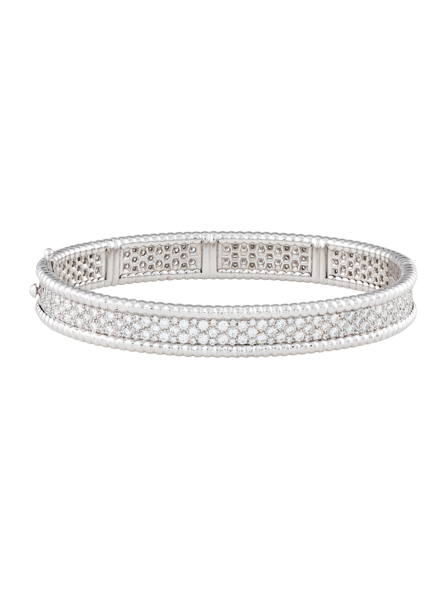 Van Cleef & Arpels Perlée Diamonds Bracelet, 3 Rows, Medium Model