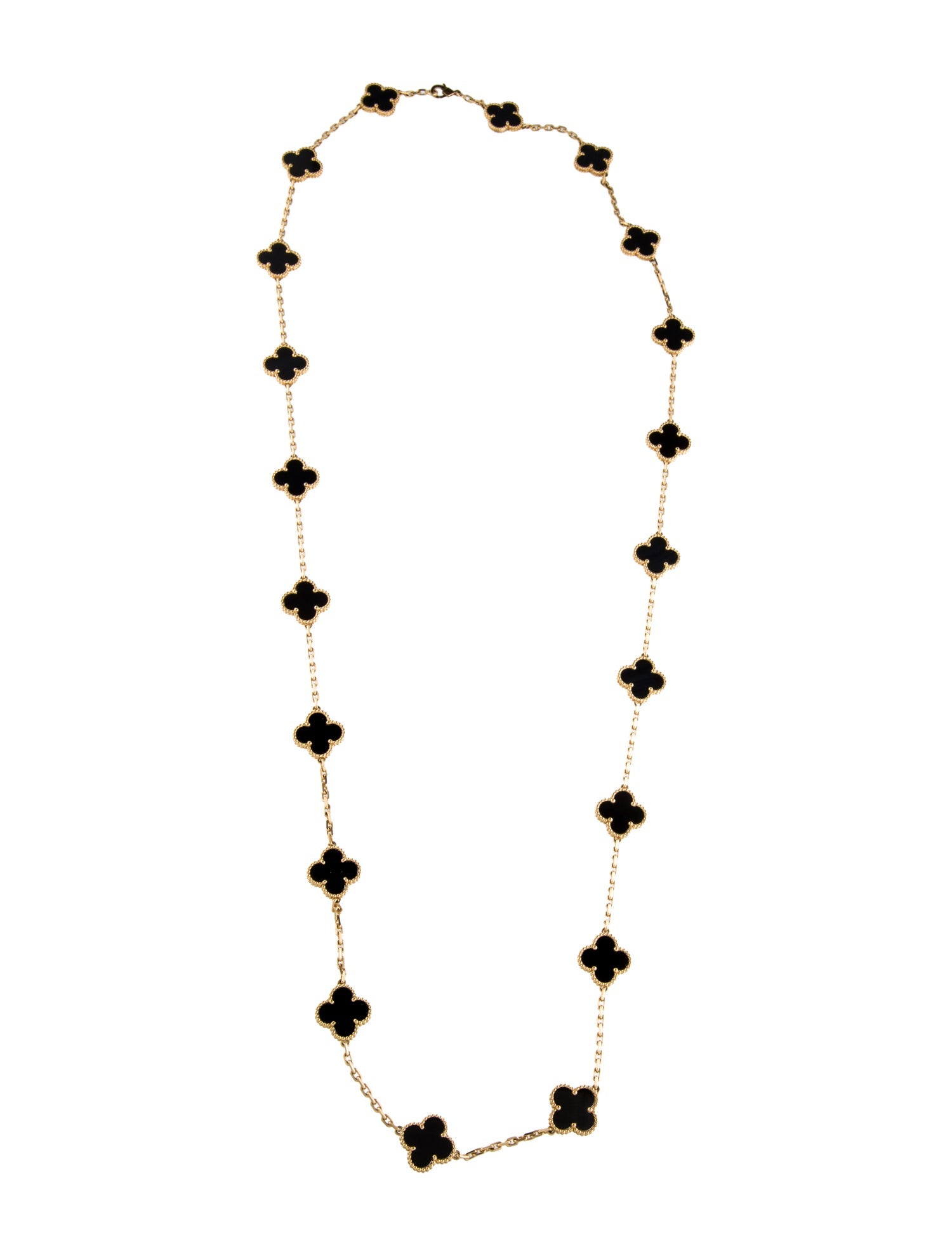 Van Cleef & Arpels Vintage Alhambra Long Necklace 20 Motifs