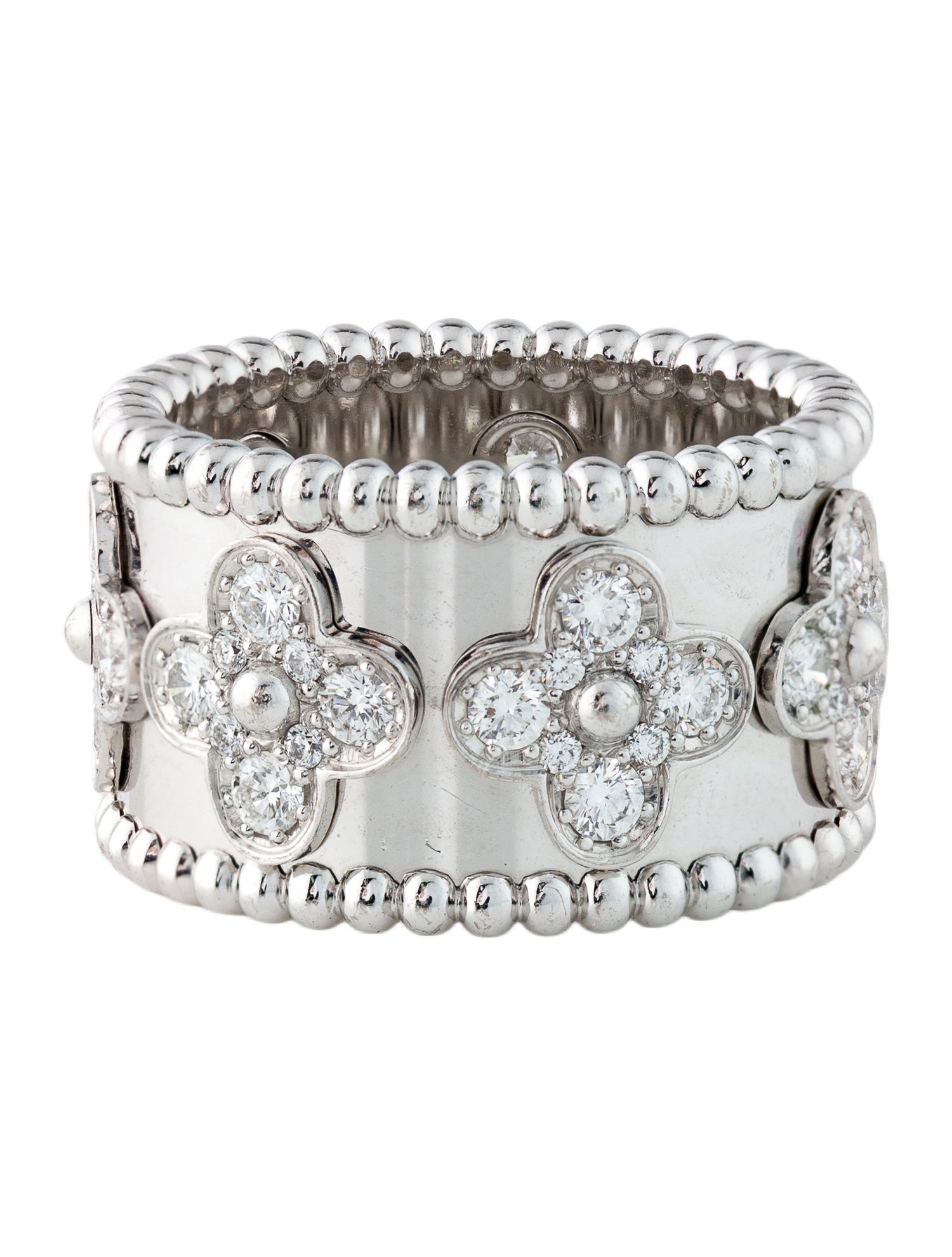 Van Cleef & Arpels Large Model Perlée Clover Ring