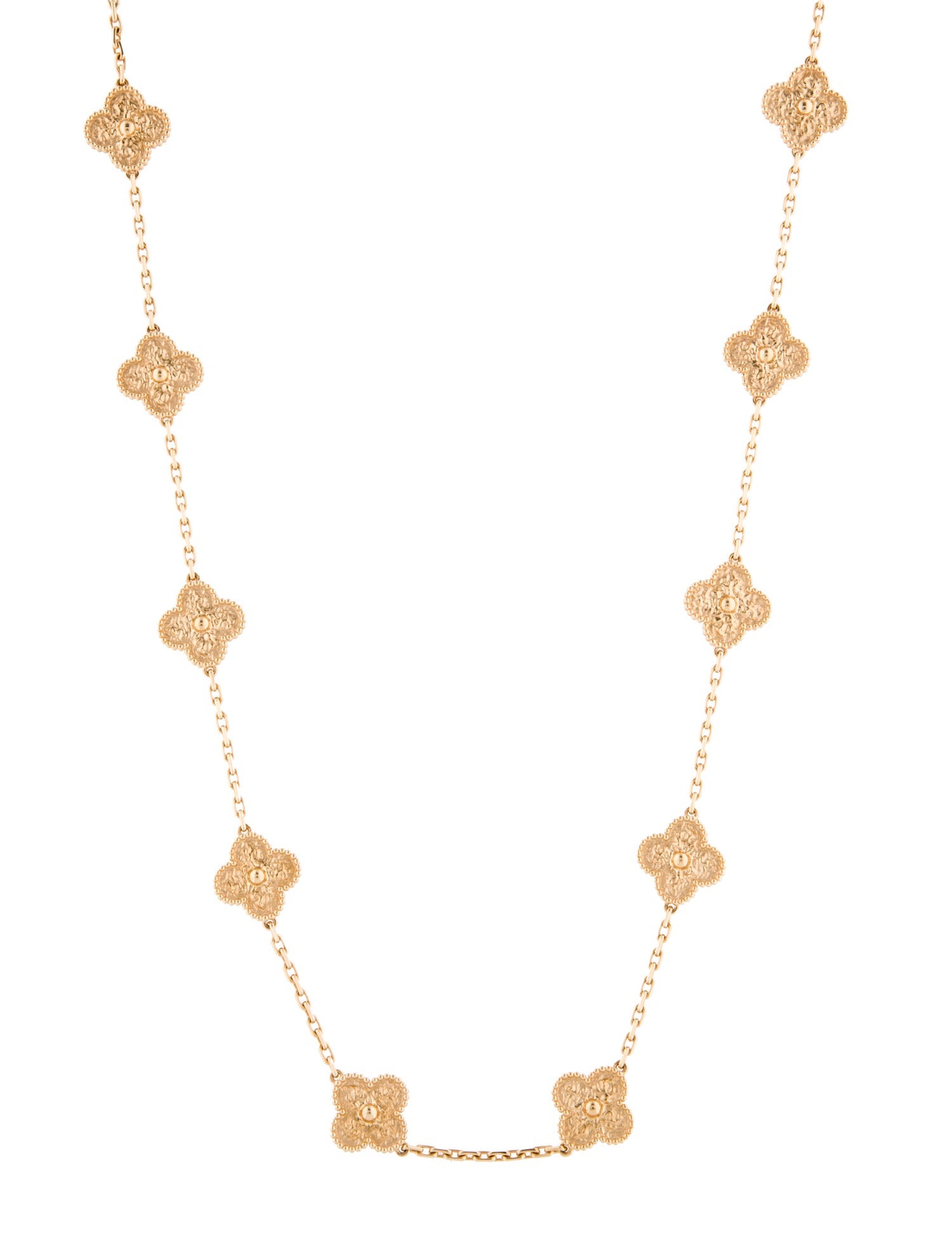 Van Cleef & Arpels Vintage Alhambra Long Necklace, 20 Motifs