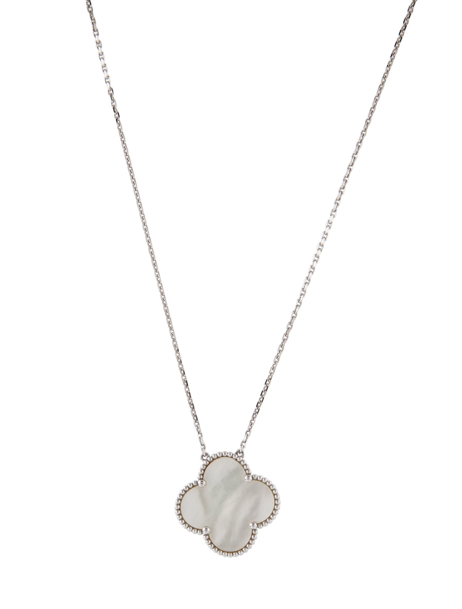 Van Cleef & Arpels Mother of Pearl Magic Alhambra Long Necklace, 1 Motif