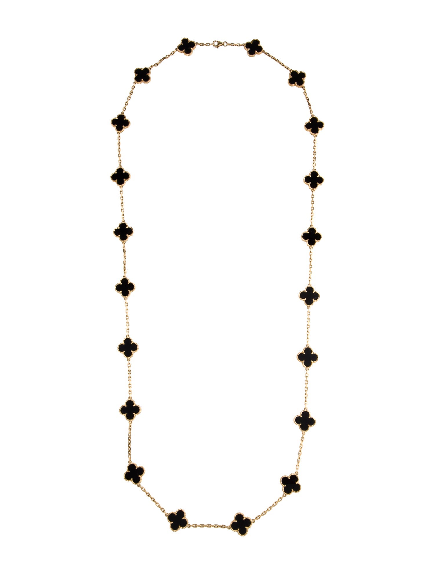Van Cleef & Arpels Vintage Alhambra Long Necklace, 20 Motifs