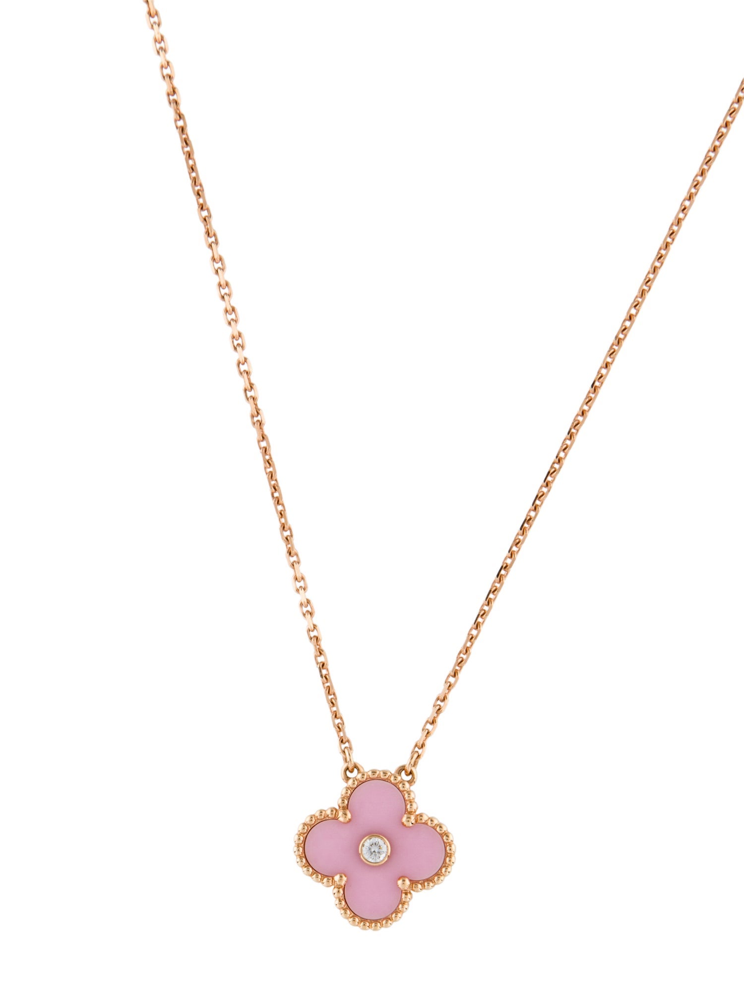 Van Cleef & Arpels 2015 Limited Edition Vintage Alhambra Pendant Necklace