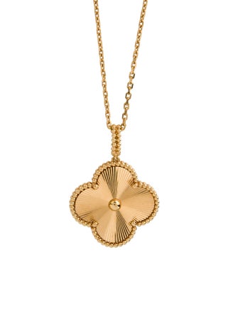 Van Cleef & Arpels Magic Alhambra Guilloché Long Necklace, 1 Motif