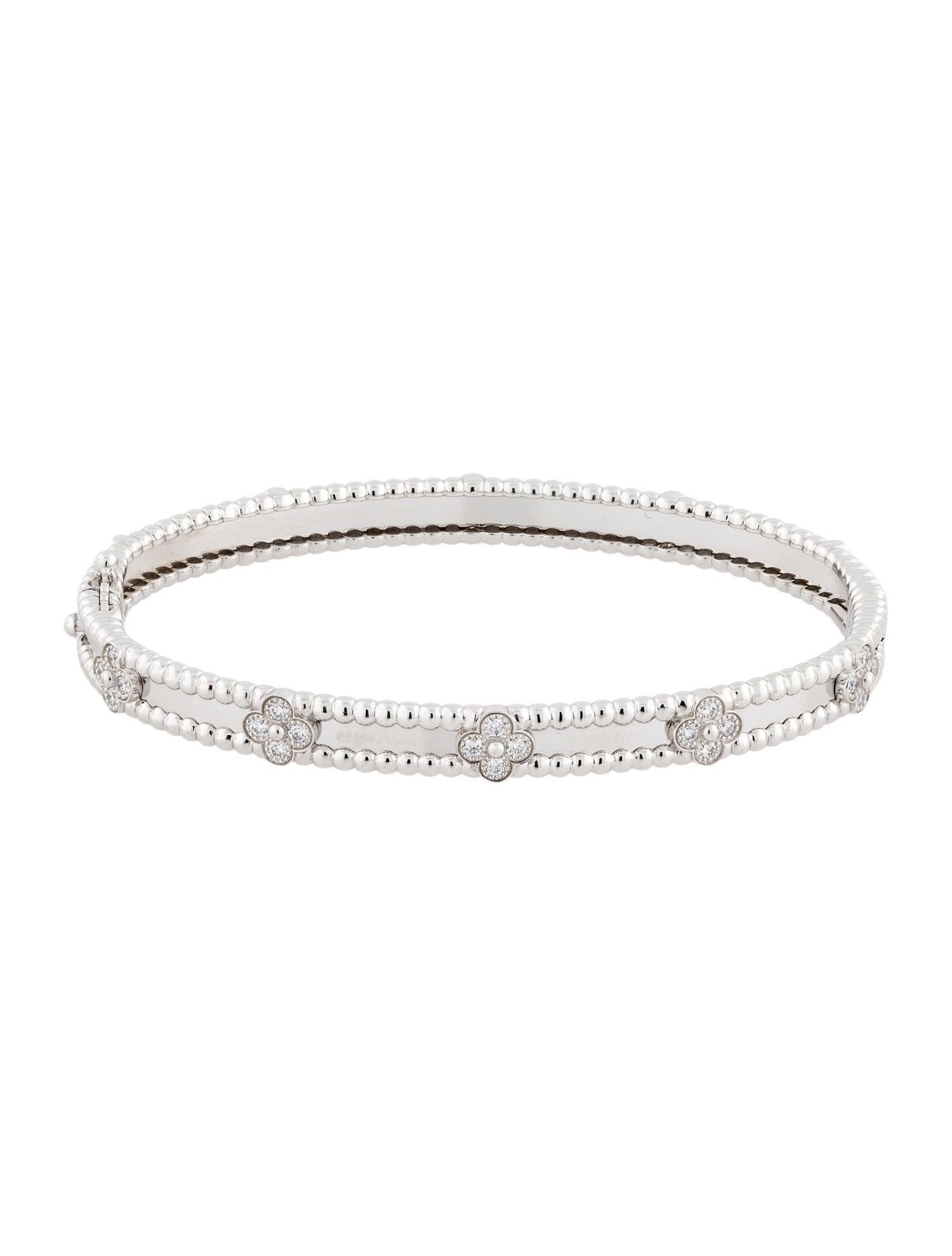 Van Cleef & Arpels Perlée Sweet Clovers Bracelet, Medium Model