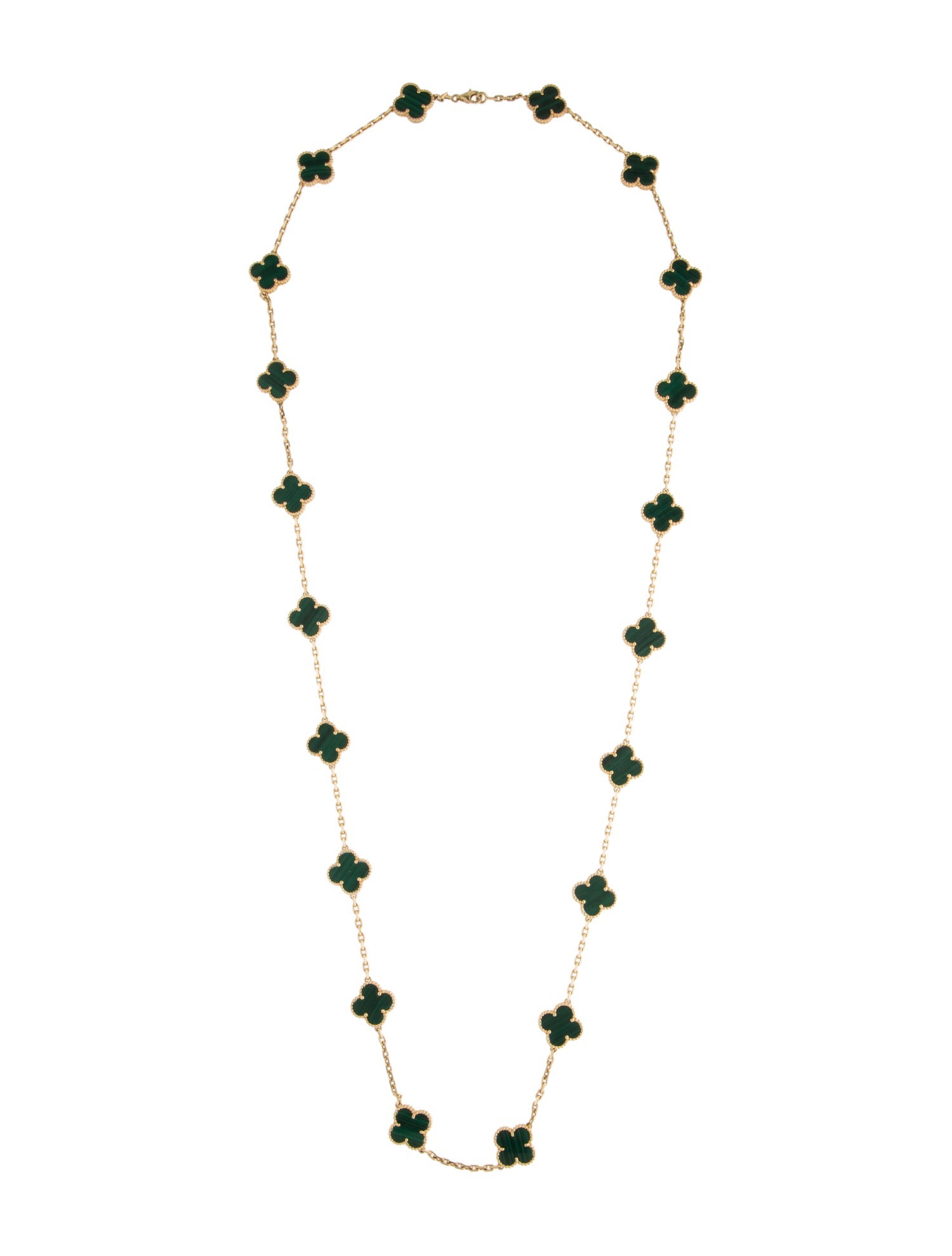 Van Cleef & Arpels Vintage Alhambra Long Necklace, 20 Motifs