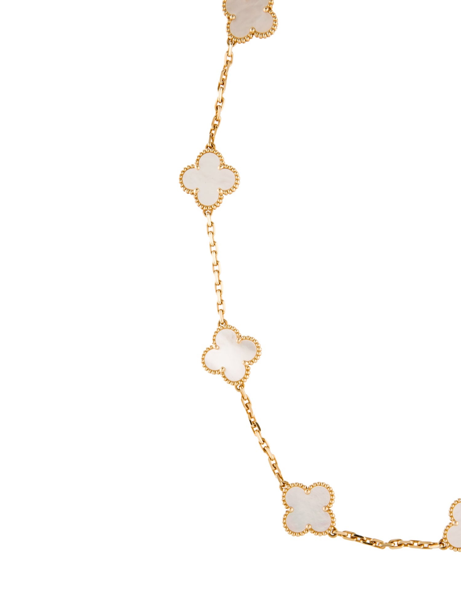 Van Cleef & Arpels Vintage Alhambra Necklace, 10 Motifs