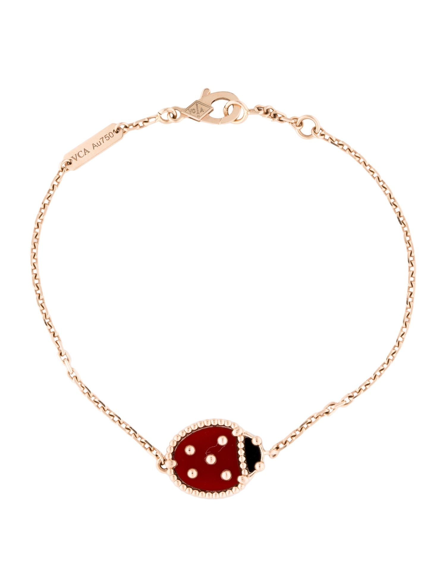 Van Cleef & Arpels Lucky Spring Closed Wings Ladybug Bracelet