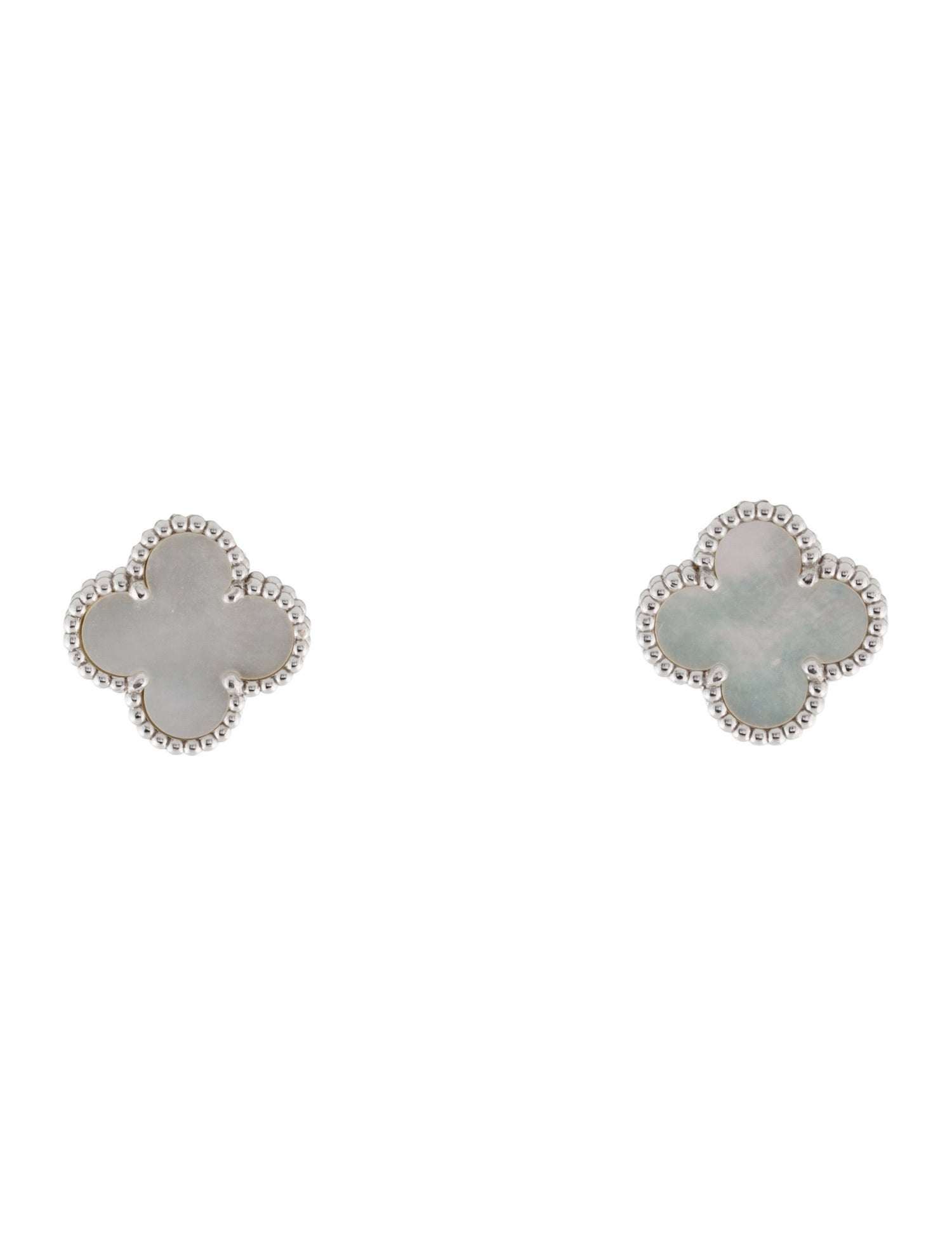 Van Cleef & Arpels Mother of Pearl Vintage Alhambra Earrings
