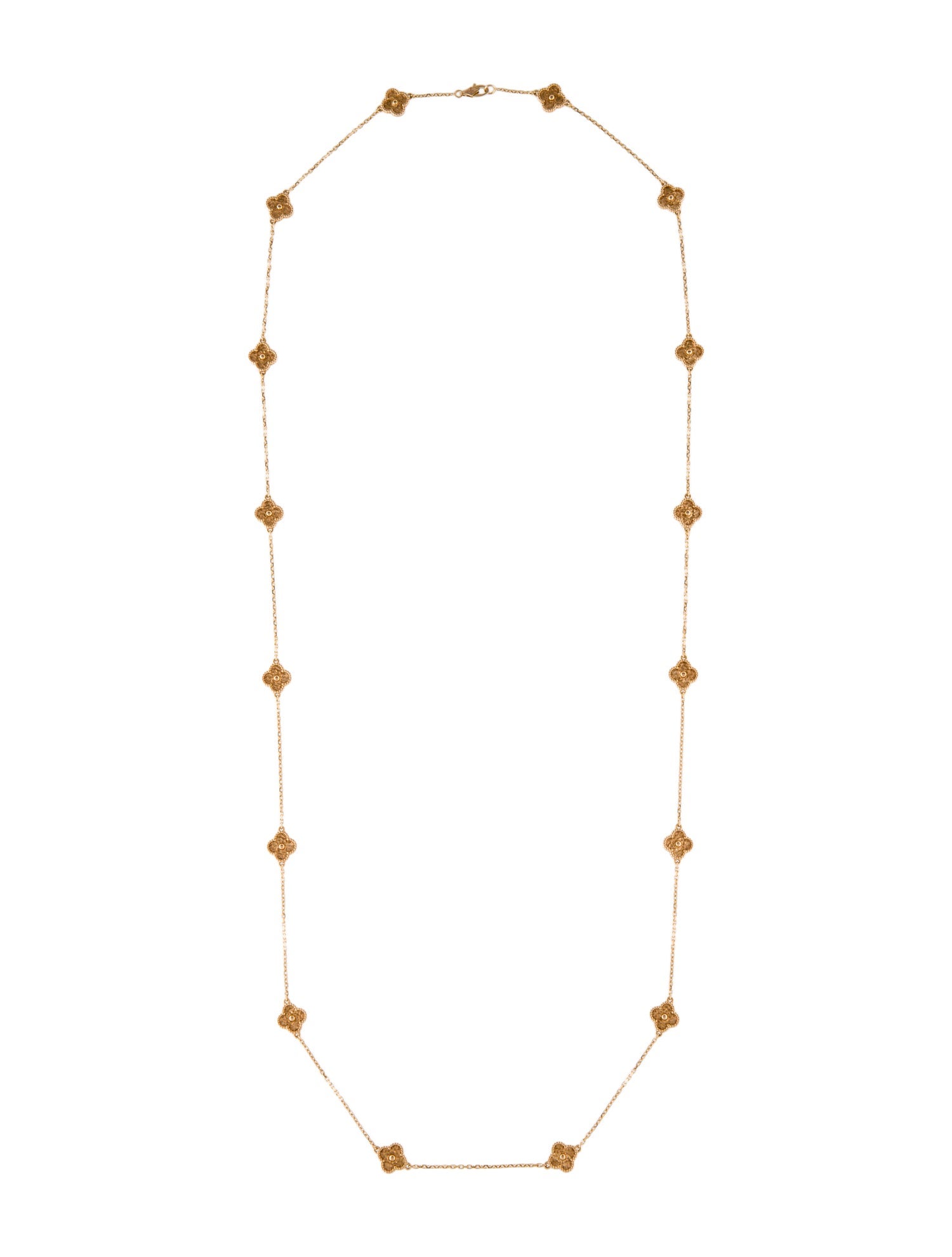 Van Cleef & Arpels Sweet Alhambra 16 Motifs Long Necklace