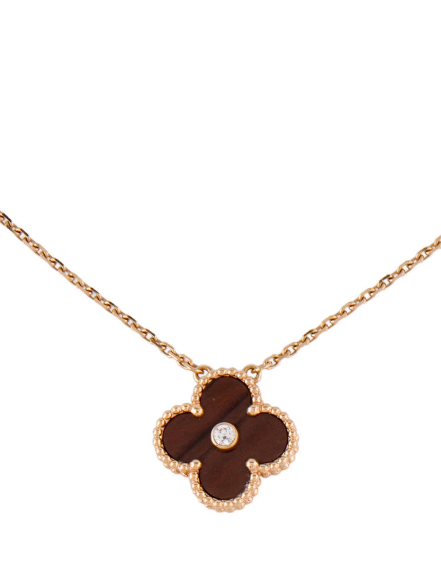 Van Cleef & Arpels 2017 Limited Edition Bull's Eye Vintage Alhambra Necklace