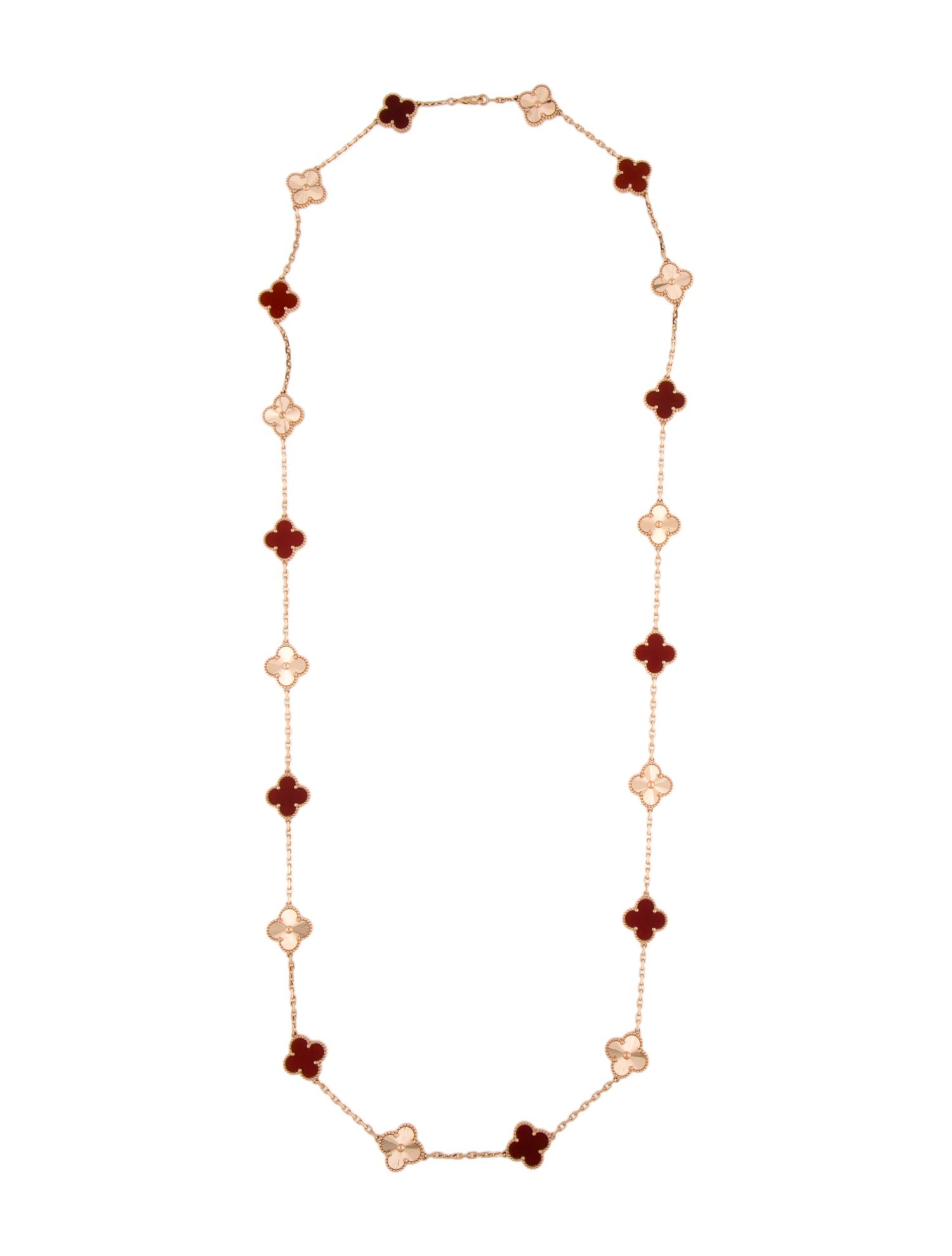 Van Cleef & Arpels Vintage Alhambra Long Necklace 20 Motifs