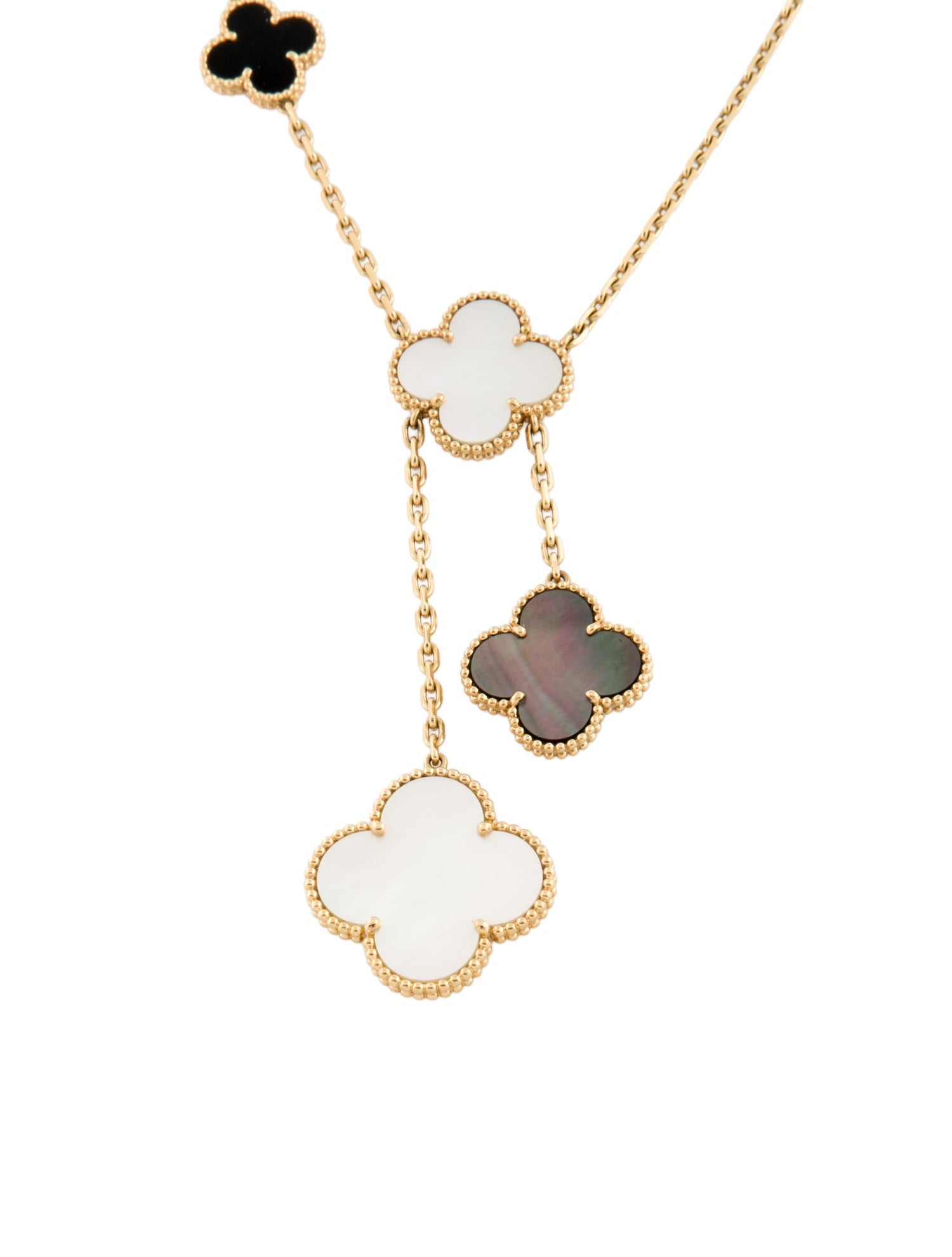 Van Cleef & Arpels Mother of Pearl 6 Motifs Magic Alhambra Necklace