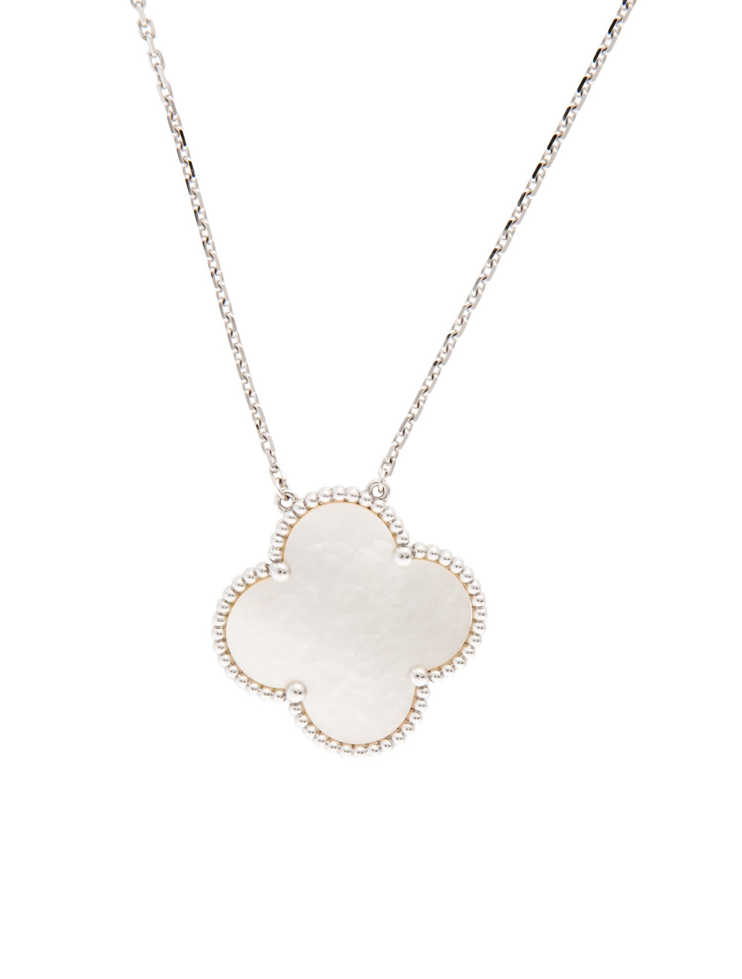 Van Cleef & Arpels Mother of Pearl Magic Alhambra Pendant Necklace